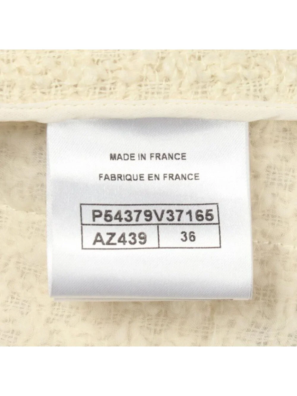 Chanel Dress Sleeveless Tweed Mini White Wool